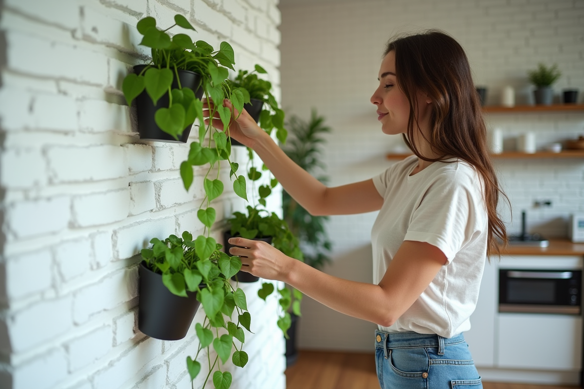 Mise en place de plantes murales : techniques et astuces