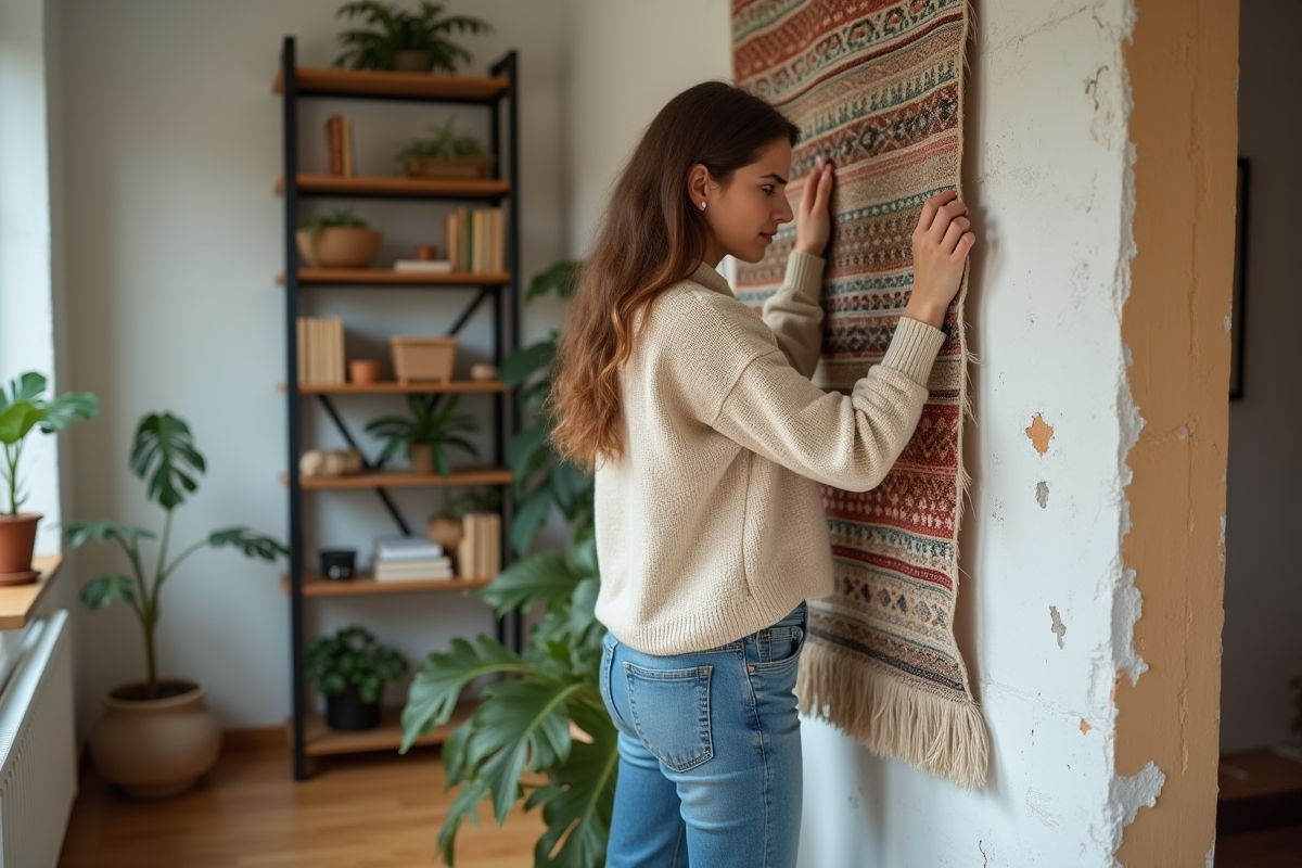 Techniques efficaces pour masquer un mur intérieur inesthétique